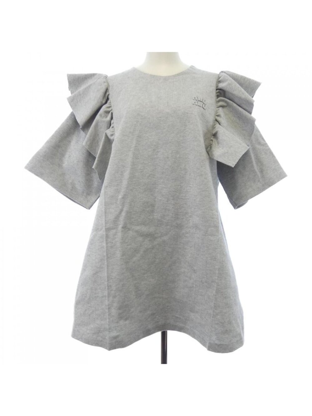 Miu Miu Cotton Crew Neck Dress